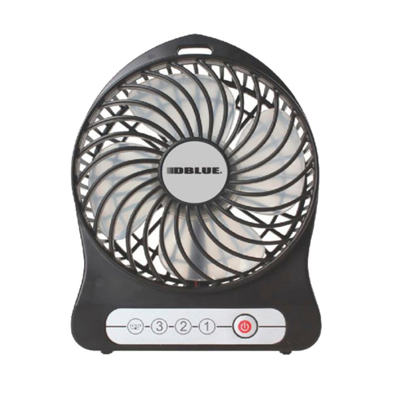 ventilador dblue mini portatil con bateria recargable black