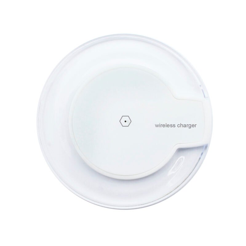 cargador inalambrico de smartphone con tecnologia qi.white