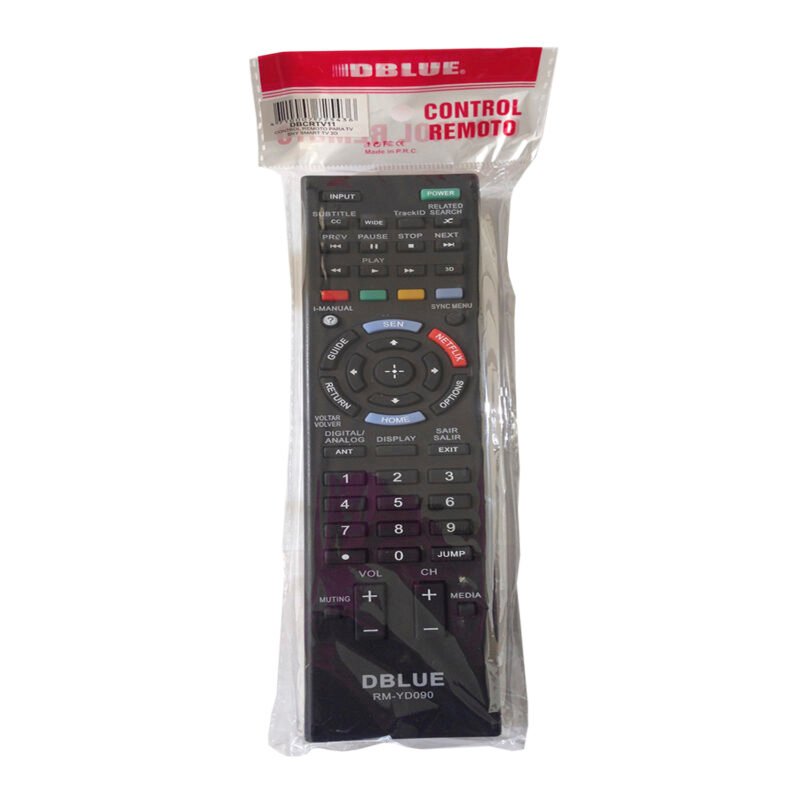 control remoto dblue compatible sony smart 3d tv — vista 2
