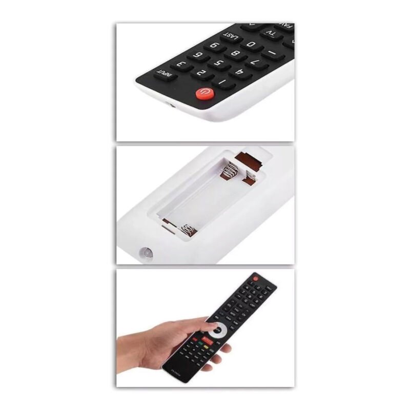 control remoto dblue compatible hisense/ boton acceso directo netflix/ youtube/ primevideo — vista 2