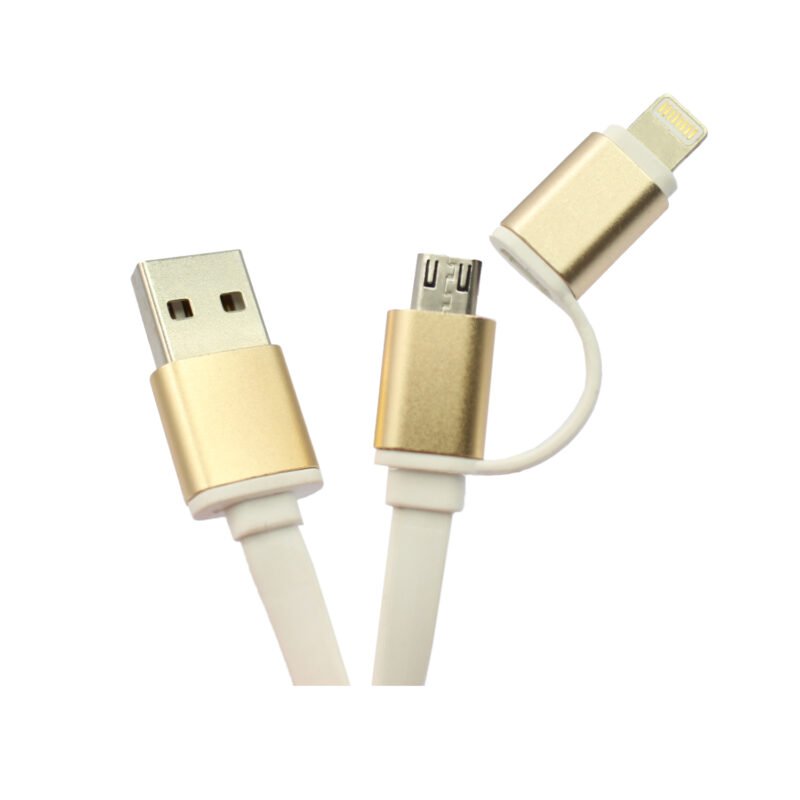 cable 2x1 de usb a micro usb o lightning 100 appwhite