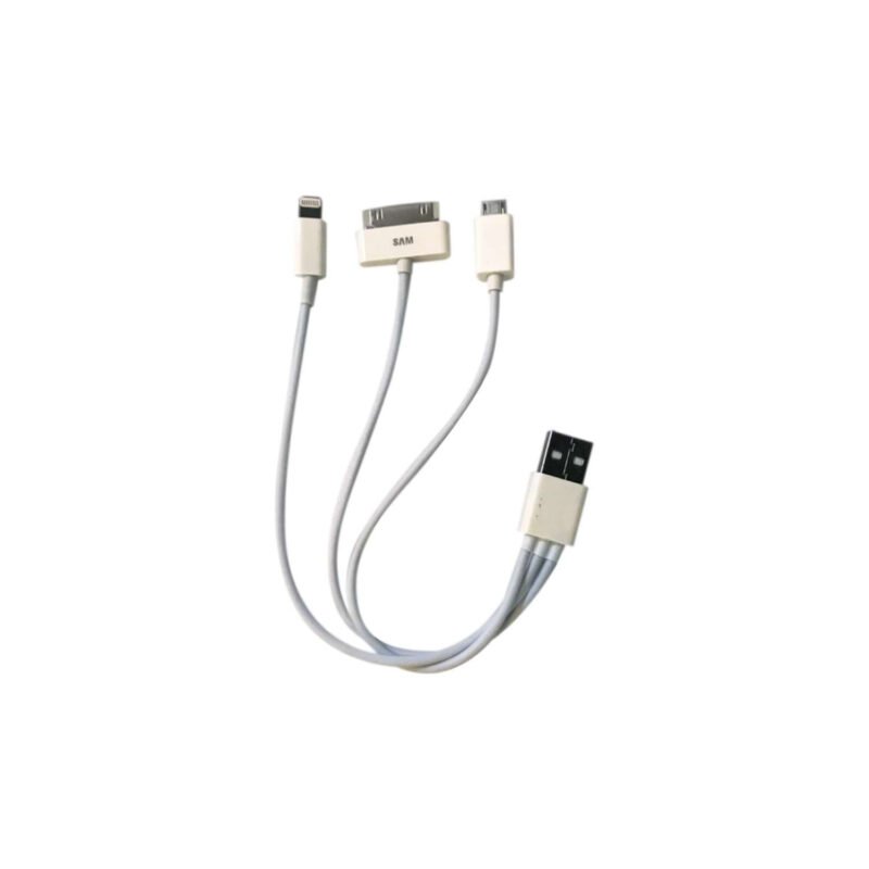 adaptador 4 en 1 de usb a micro usb/ galaxy tab/ lightning