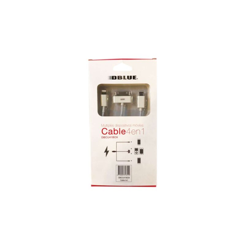 adaptador 4 en 1 de usb a micro usb/ galaxy tab/ lightning — vista 2