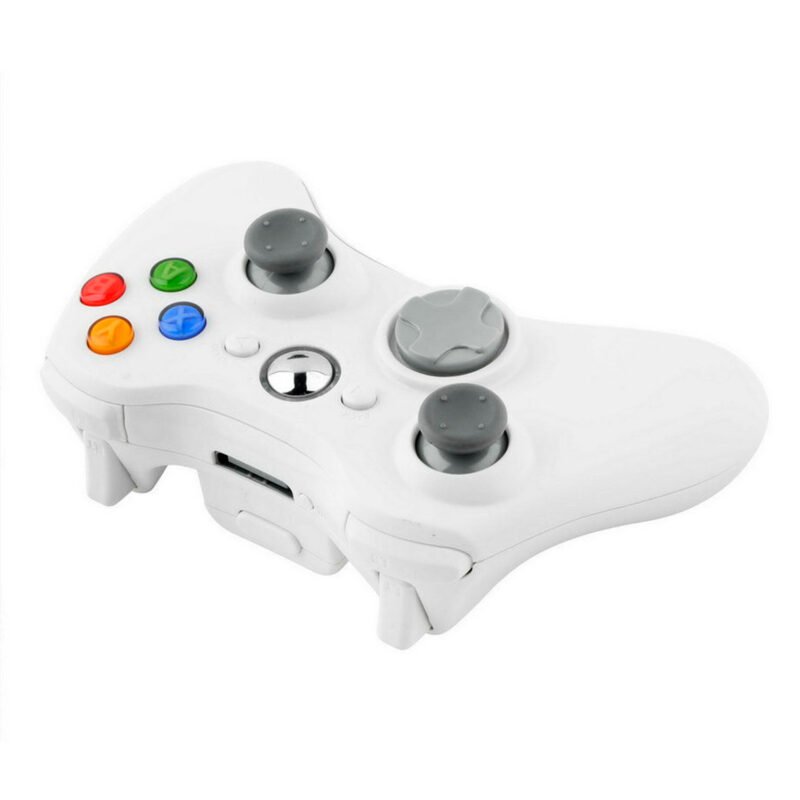 control para xbox 360 con cable white — vista 3