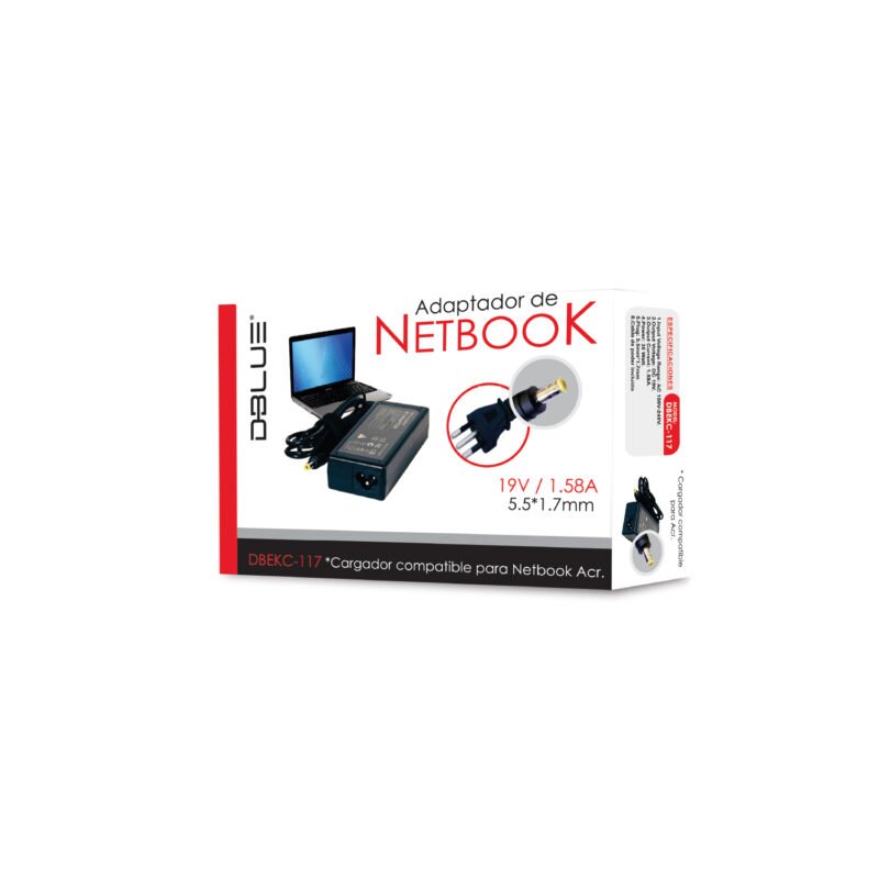 cargador de notebook dblue 19v/1,58a compatible acer(pin 5.5*1.7)