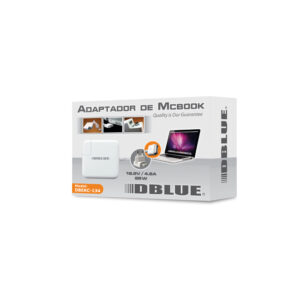 cargador de notebook dblue 18.5v/4.6a compatible macbook pro 85w white
