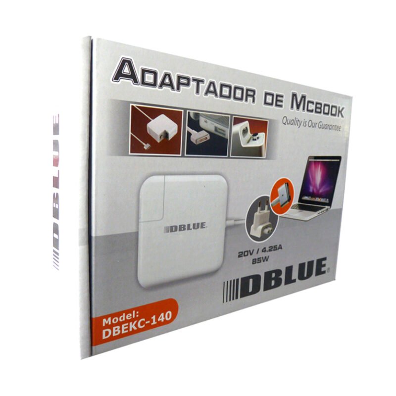 cargador de notebook dblue compatible macbook a1424 20v 4,25a 85w — vista 2