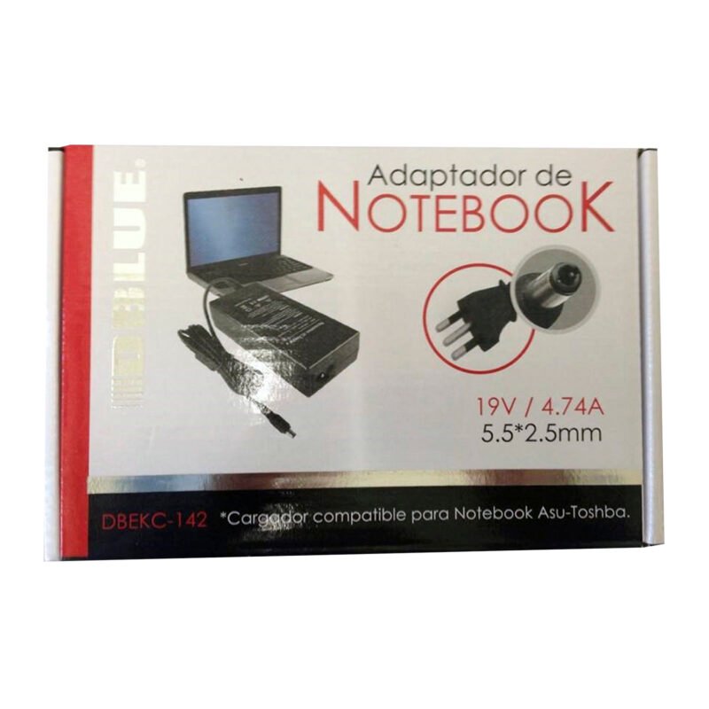 cargador de notebook dblue 19v/4,74a compatible asus (pin 5.5*2.5)