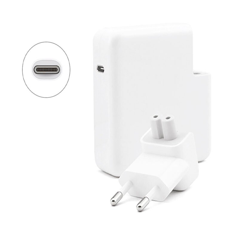 cargador de notebook dblue compatible macbook pro 87w tipo c.white — vista 4