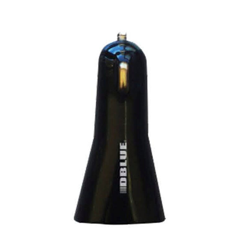 cargador dblue de automovil 2.1a 12v con 2 puertos usb, black