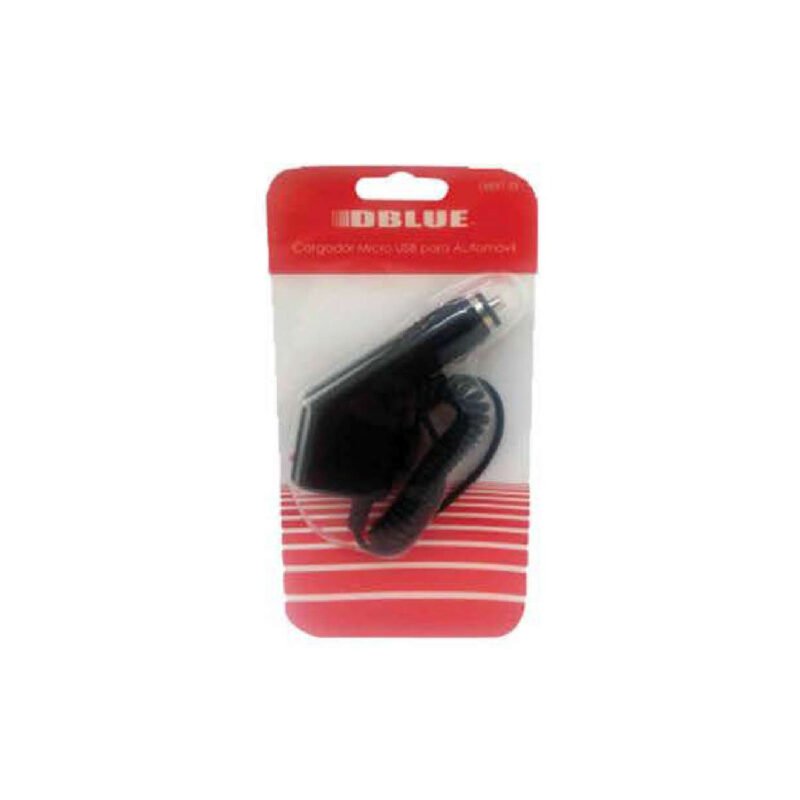 cargador dblue de automovil con entrada micro usb. black — vista 2
