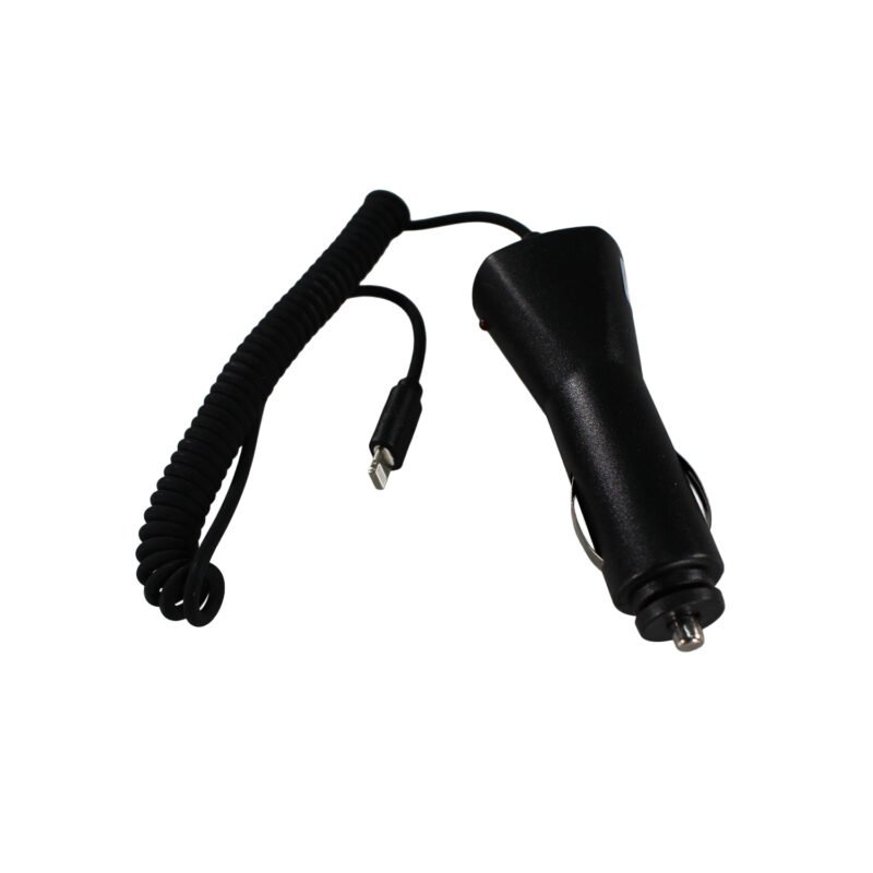 cargador dblue de automovil entrada dock, salida lightning, black — vista 3