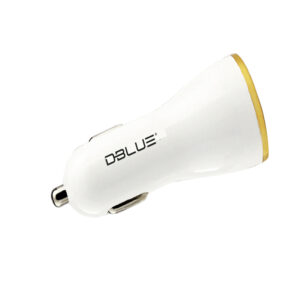 cargador dblue de automovil 3.1a 12v con 3 puertos usb