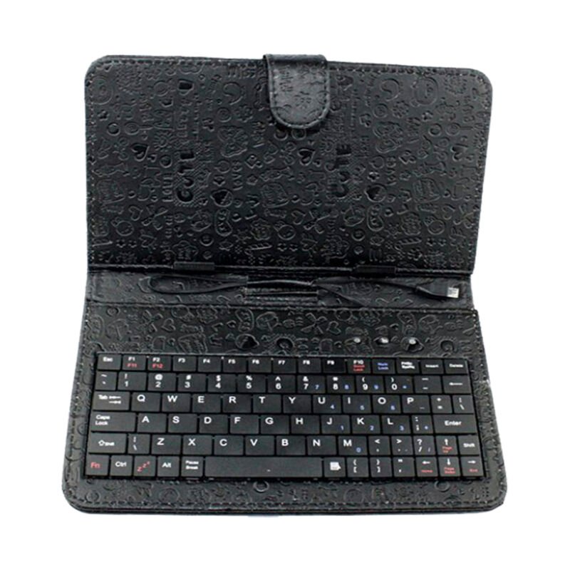 funda dblue para tablet 10" con textura de cuero, black