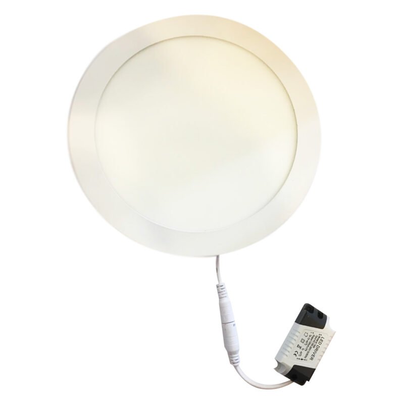 plafon led redondo embutido 18w luz calida, 80% menos de consumo, iluminacion suave