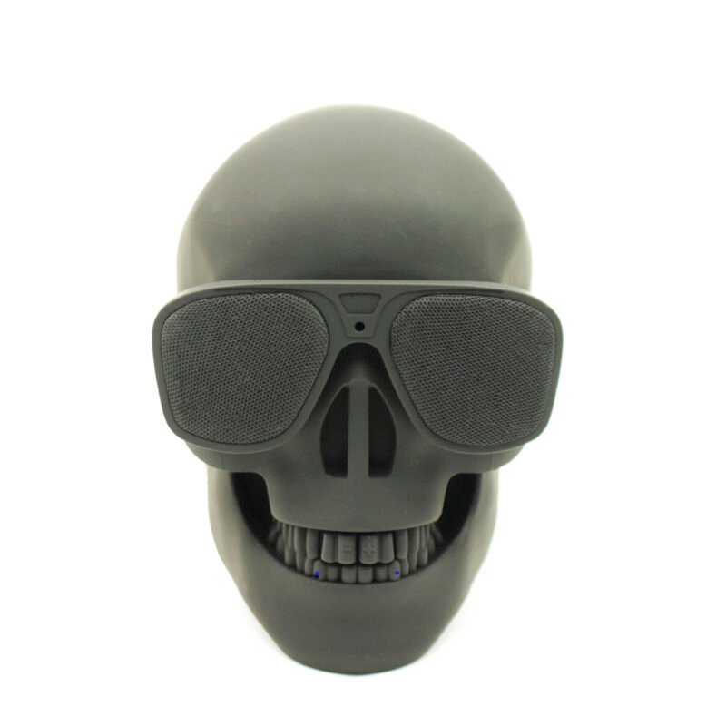 parlante bt cabeza calavera black