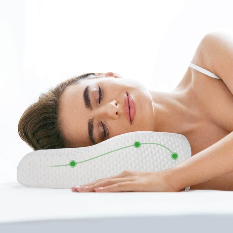 almohada ergonomica viscoelastica con memoria cervical terapeutica — vista 4