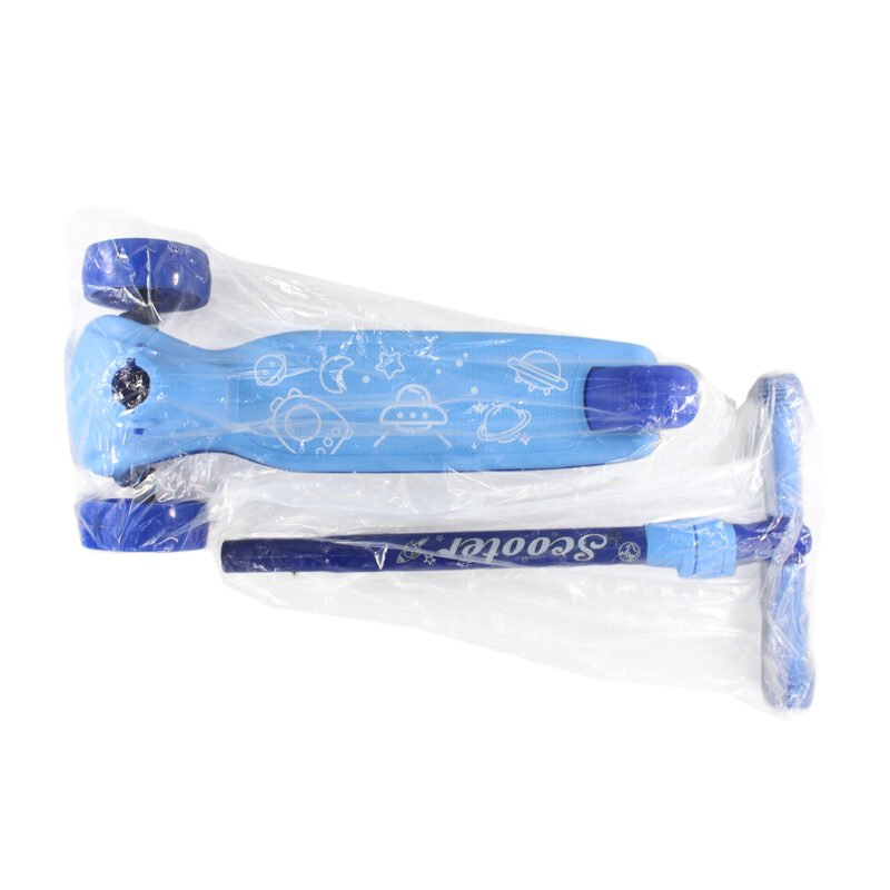 scooter 3 ruedas con luz, soporte maximo 80kl, facil de usar, blue — vista 7