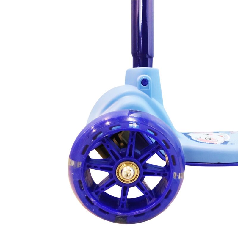 scooter 3 ruedas con luz, soporte maximo 80kl, facil de usar, blue — vista 4