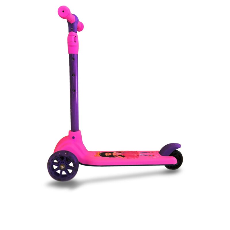 scooter 4 ruedas con luz, purple
