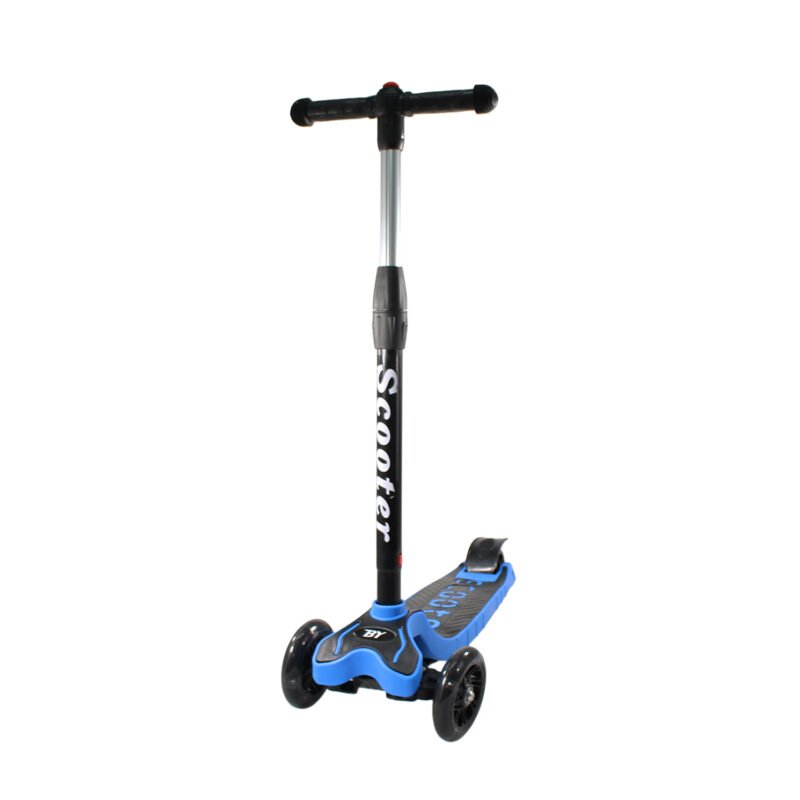 scooter 3 ruedas con luz, soporte maximo 80kl, facil de usar, blue