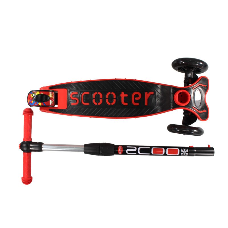 scooter 3 ruedas con luz, soporte maximo 80kl, facil de usar, red — vista 4