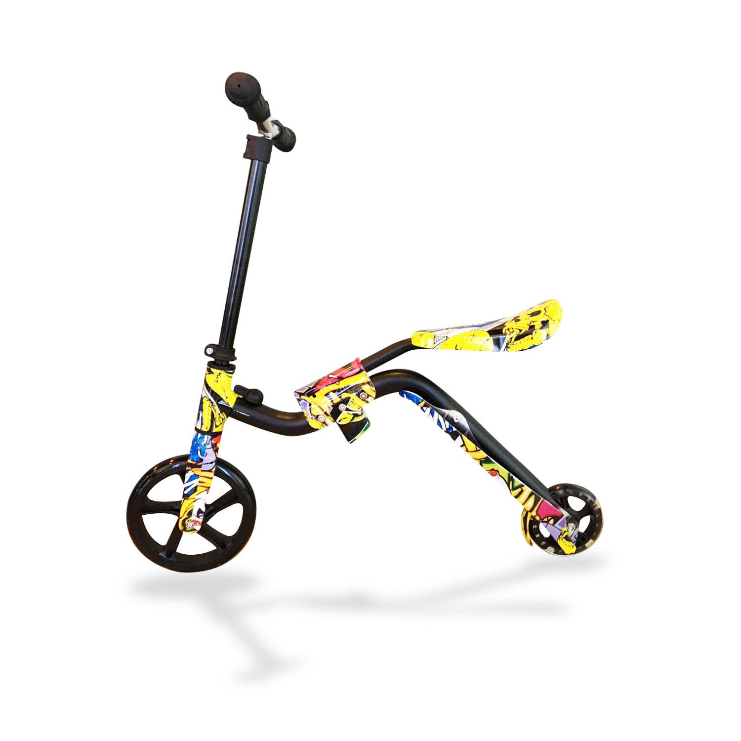 scooter monopatin 2 ruedas altura ajustable con asiento 2 en 1, manillas antideslizantes scooter monopatin 2 ruedas altura ajustable con asiento 2 en 1, manillas antideslizantes