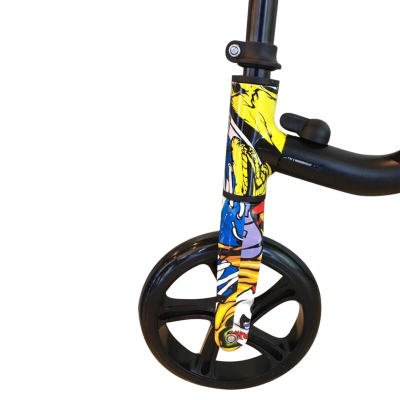 scooter monopatin 2 ruedas altura ajustable con asiento 2 en 1, manillas antideslizantes — vista 3