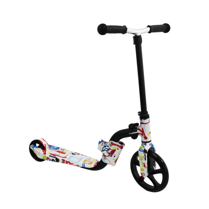 scooter monopatin 2 ruedas altura ajustable con asiento 2 en 1, manillas antideslizantes — vista 3