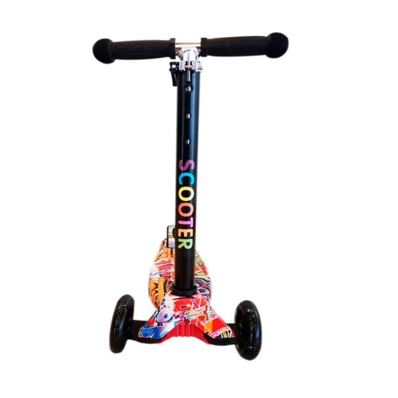 scooter 4 ruedas con luz, diseÑo, manillas de gomas para mejorar agarre — vista 2