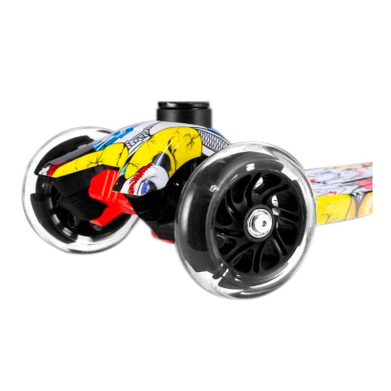scooter 4 ruedas con luz, diseÑo, manillas de gomas para mejorar agarre — vista 2