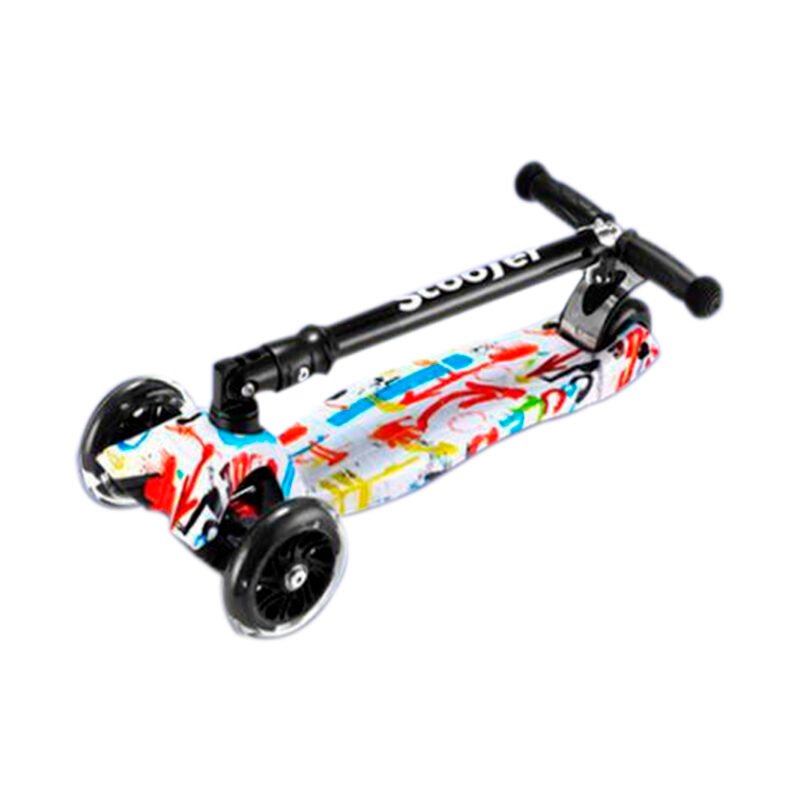 scooter 4 ruedas con luz, diseÑo, manillas de gomas para mejorar agarre — vista 2