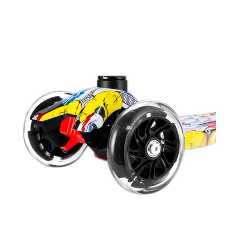 scooter 4 ruedas con luz, diseÑo, manillas de gomas para mejorar agarre — vista 4