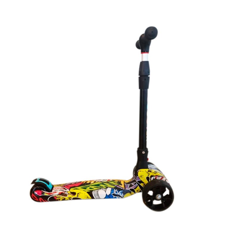scooter 4 ruedas con luz, diseÑo, manillas de gomas para mejorar agarre — vista 2