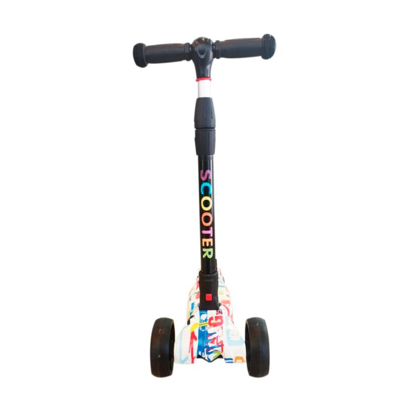 scooter 4 ruedas con luz, diseÑo, manillas de gomas para mejorar agarre — vista 7