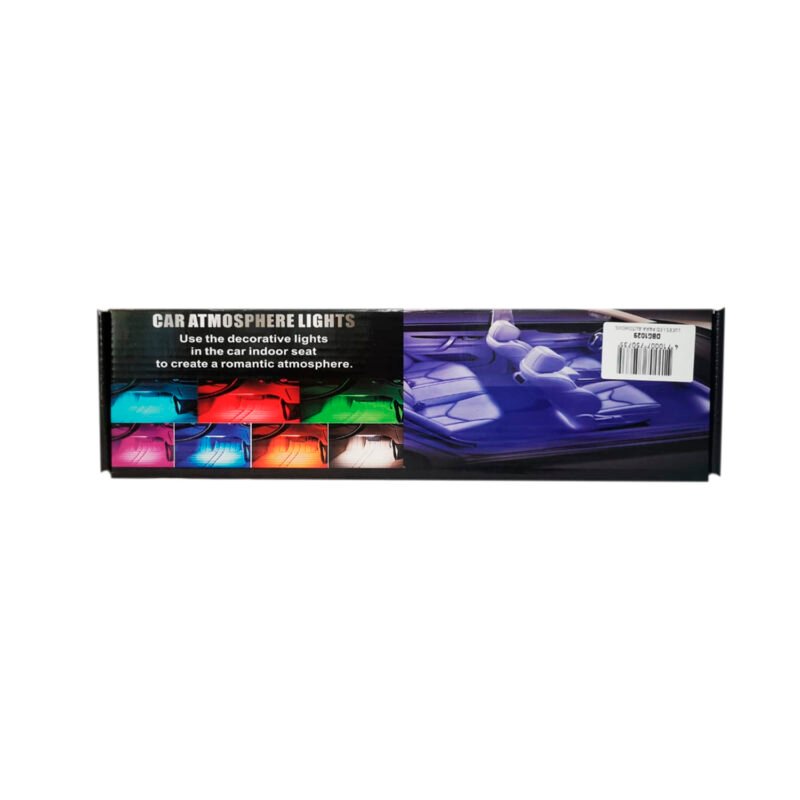 set de tiras led flexibles multicolor 180° para interior de auto/ plug and play/ incluye control — vista 8