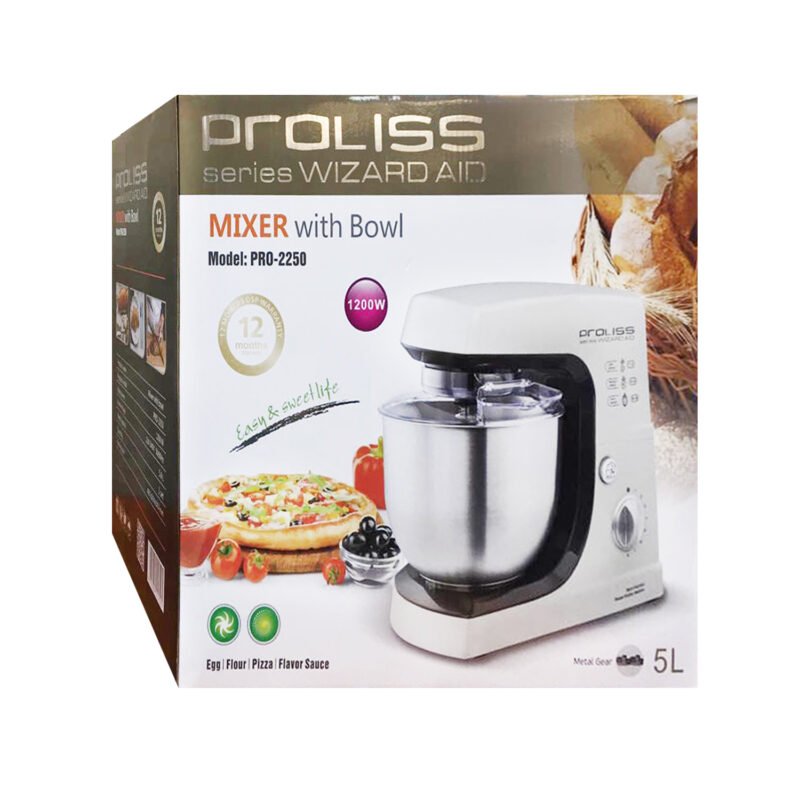 batidora amasadora de 1200w con recipiente de 4l de capacidad — vista 5