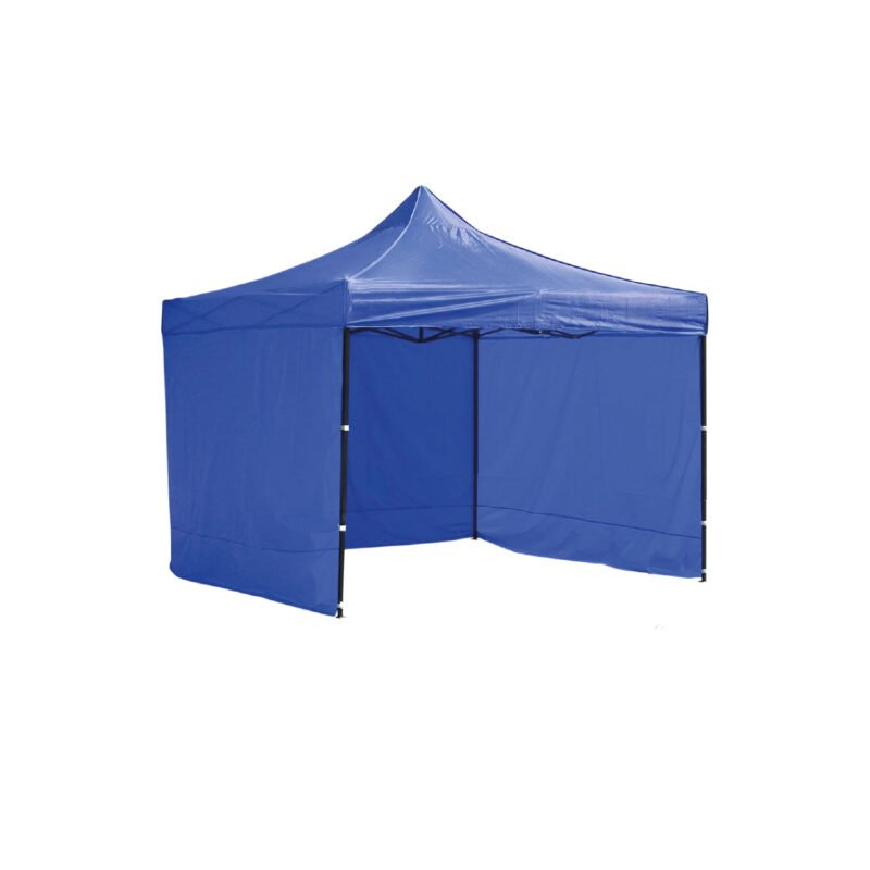 toldo metalico plegable 3x3, facil de armar y desarmar, ideal para jardin, ferias, etc. blue