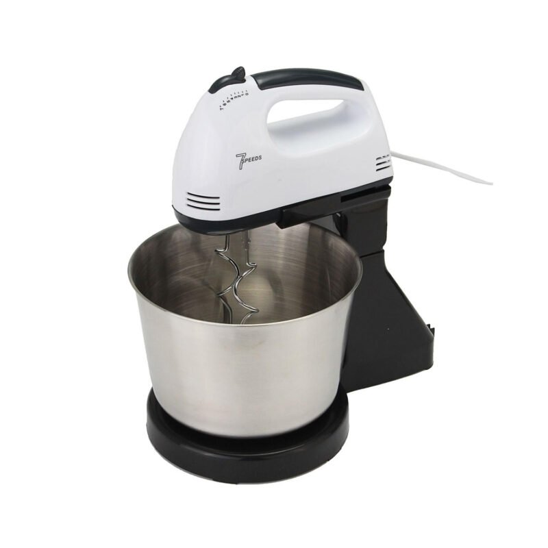mezcladora turbo de 200w, 7 velocidades mas recipiente, 2 batidores para huevos y crema y 2 para masa — vista 3