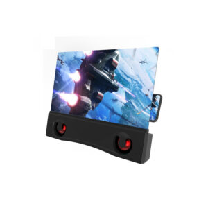 amplificador de pantalla movil con parlantes, conexion inalambrica via bt.