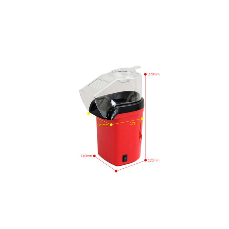 maquina cabritas popcorn 1200w 3 minutos libre de aceite