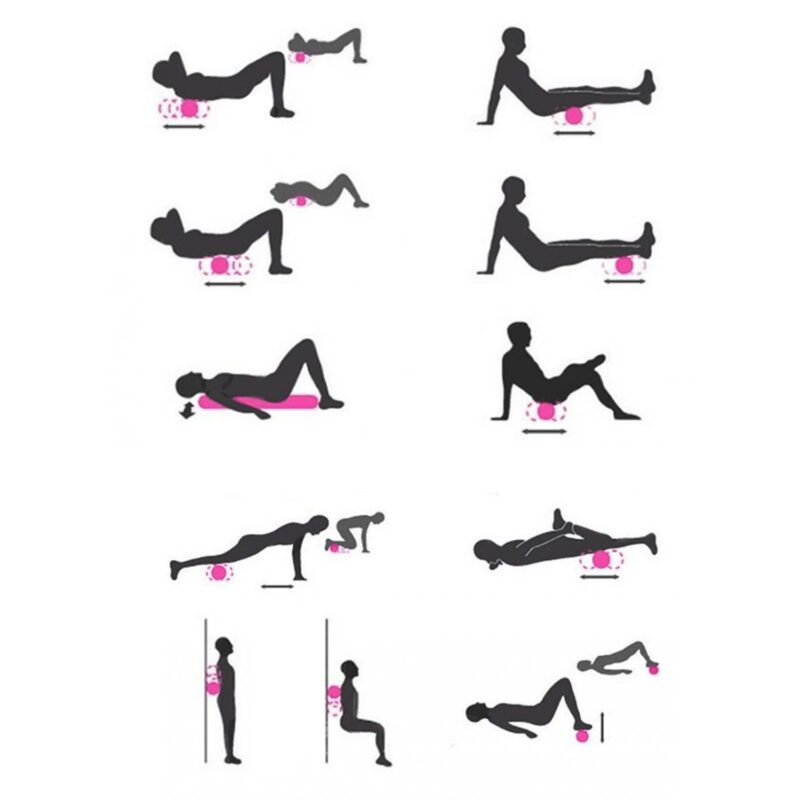 rodillo de elongacion y masajes para yoga 32,5 cm /pilastes/fitness — vista 3