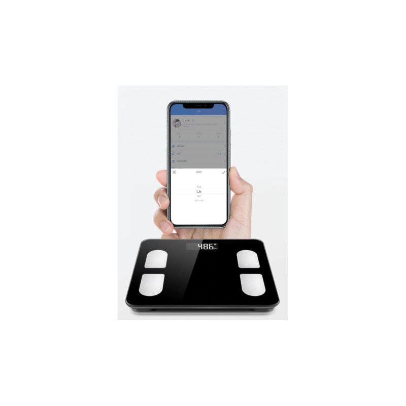 pesa digital personal smart bt, 24 elementos de datos corporales en aplicacion descargable para movil — vista 3