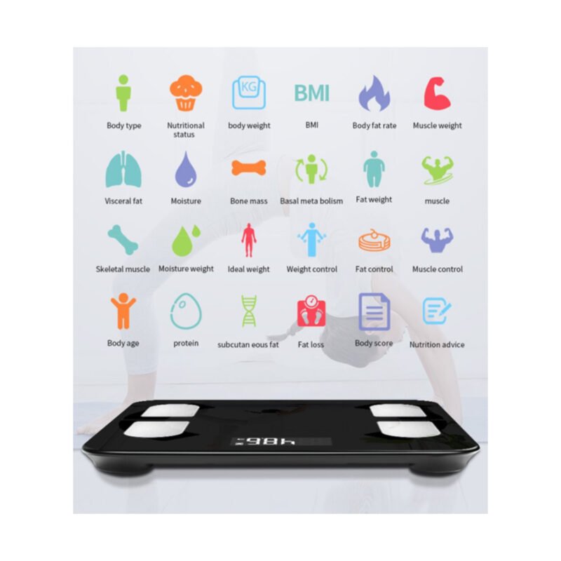 pesa digital personal smart bt, 24 elementos de datos corporales en aplicacion descargable para movil — vista 4