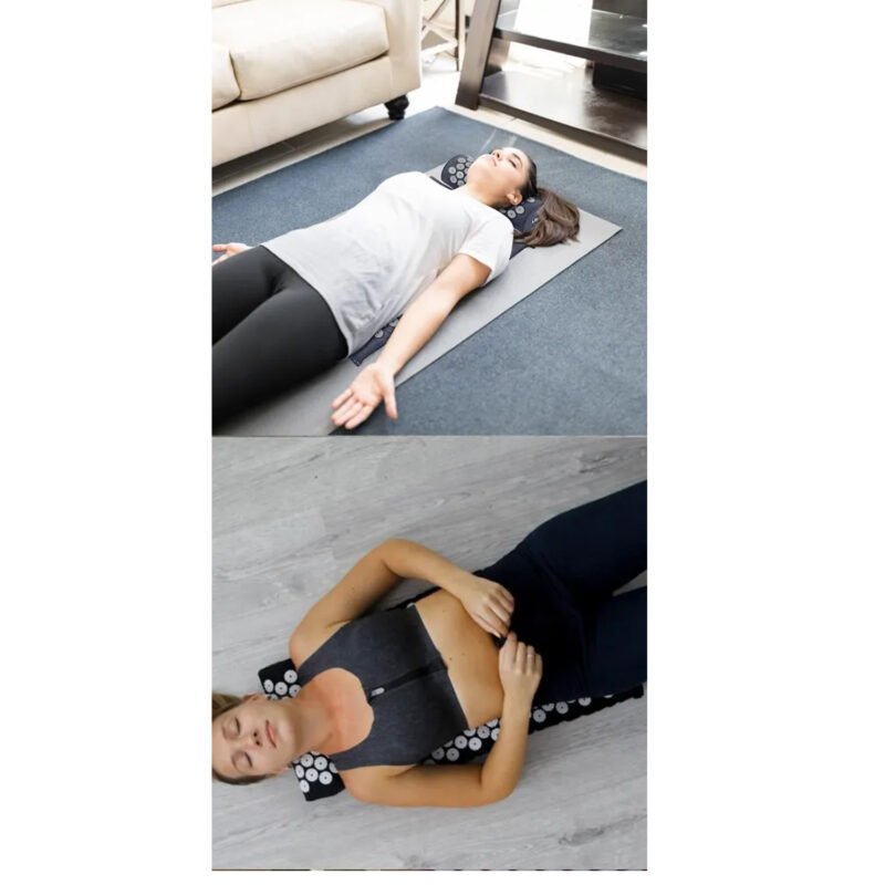 kit manta + cojin acupuntura acupresion masaje yoga pilates — vista 3