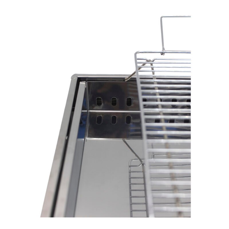 parrilla portatil plegable, con cerradura de seguridad y manilla, black — vista 2