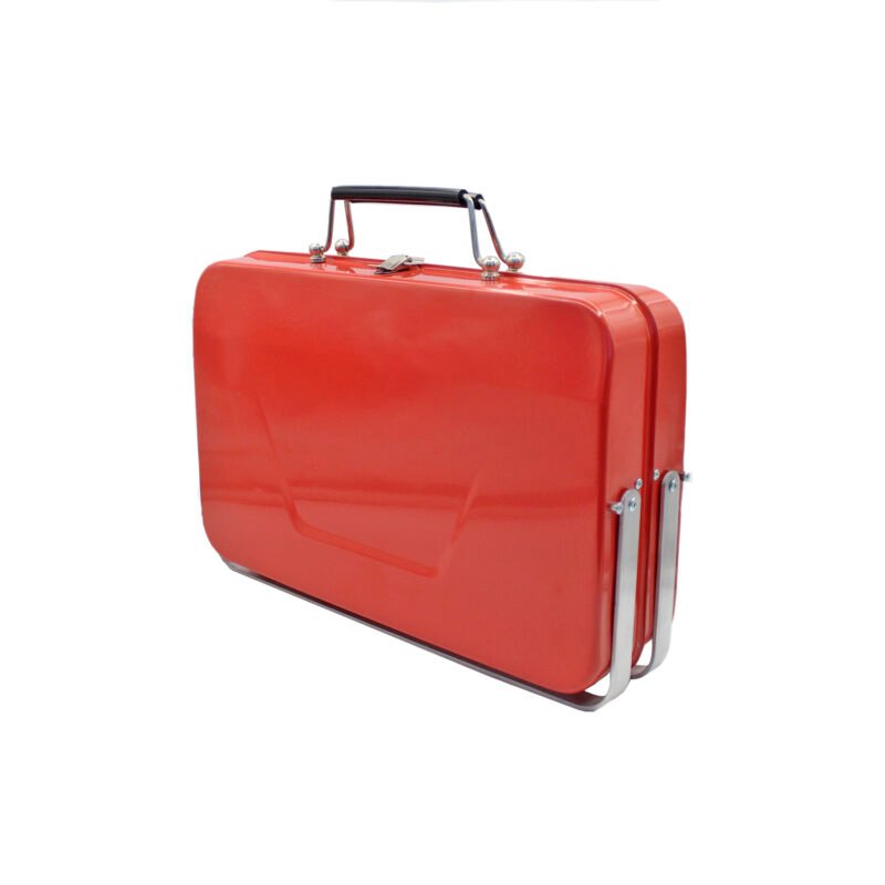 parrilla portatil plegable, con cerradura de seguridad y manilla, black — vista 4