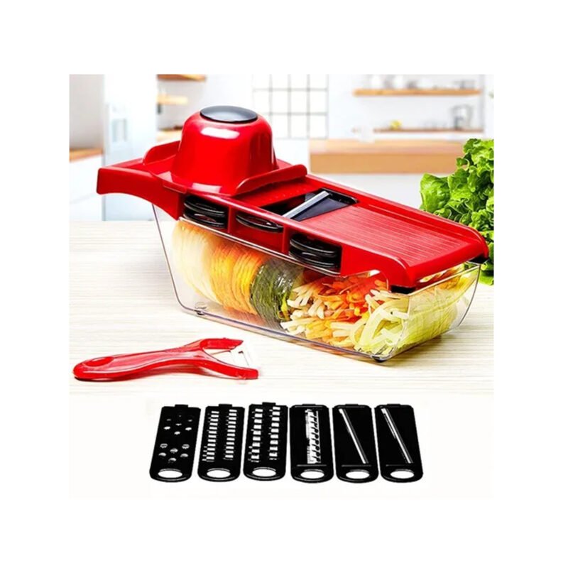 cortadora de verduras 10 en 1 mandolina+6 repuestos + pelador — vista 2