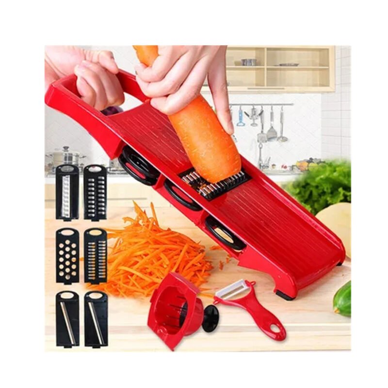 cortadora de verduras 10 en 1 mandolina+6 repuestos + pelador — vista 3