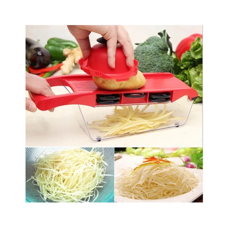 cortadora de verduras 10 en 1 mandolina+6 repuestos + pelador — vista 4